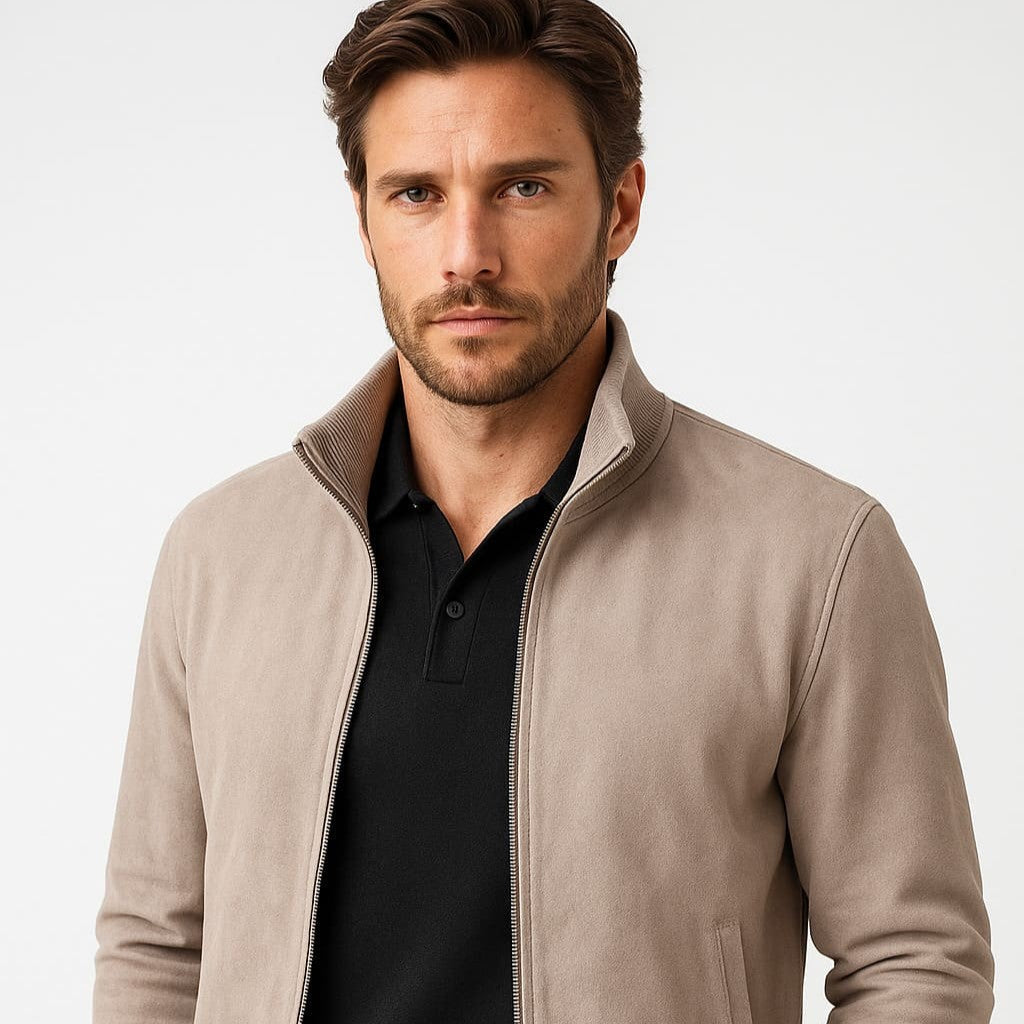 Jaqueta Suede Gola Alta – Grant