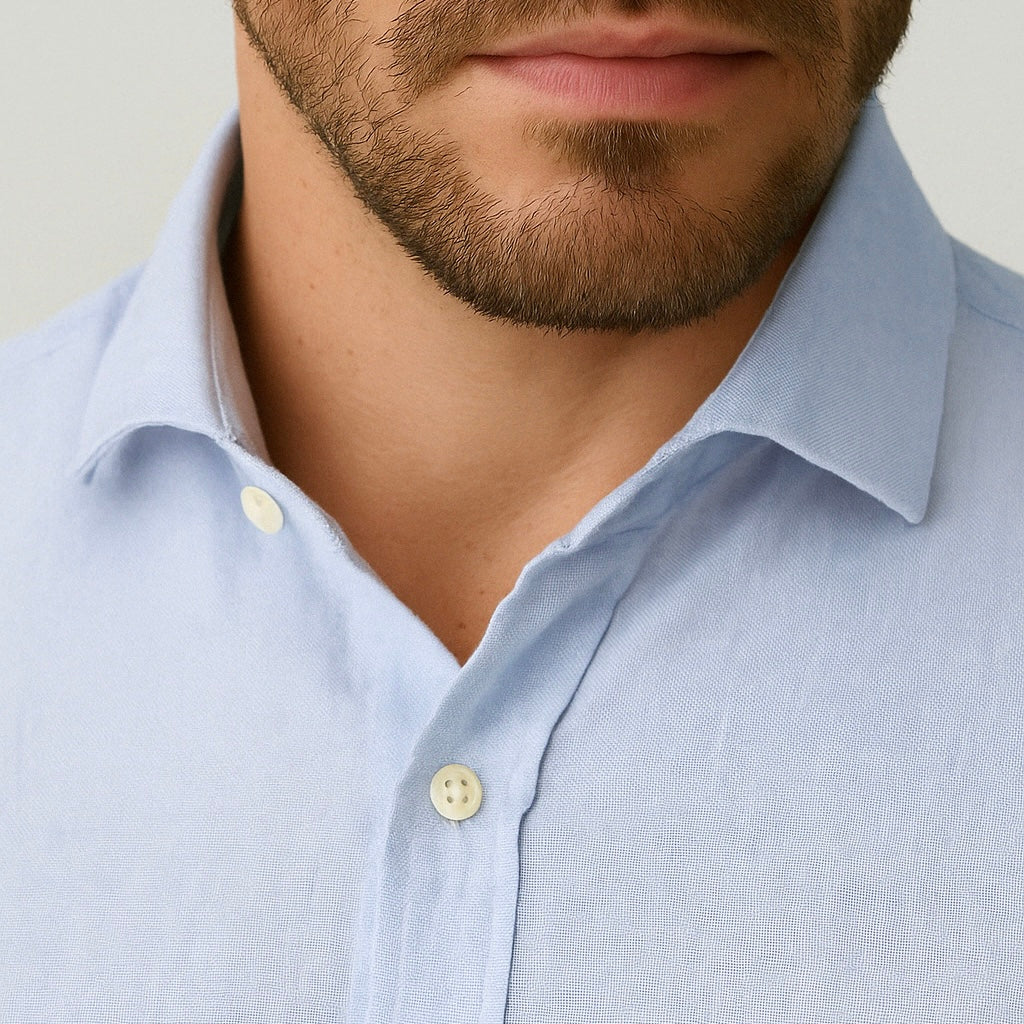 Camisa de Linho Manga Longa - Ocean