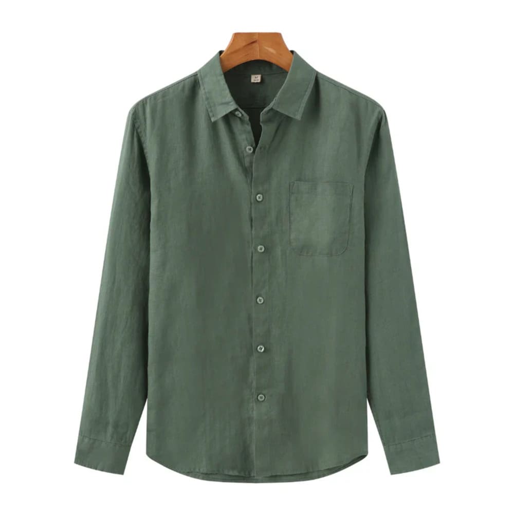 Camisa de Linho Manga Longa Old Money - Greece