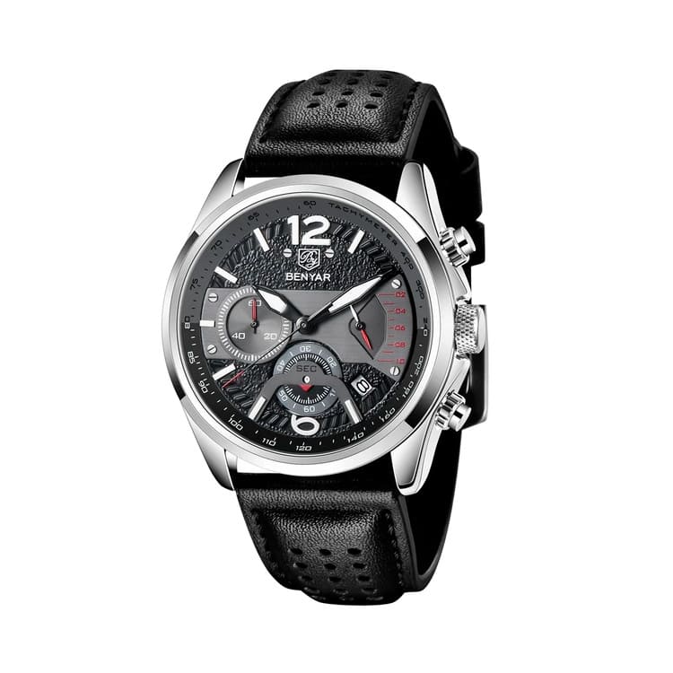 Relógio Esportivo Com Pulseira de Couro - Rare Benyar