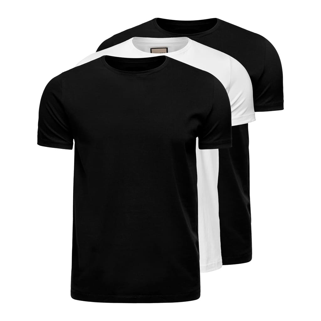 Kit 3 Camisetas Algodão Egípcio