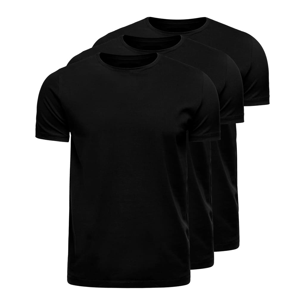 Kit 3 Camisetas Algodão Egípcio