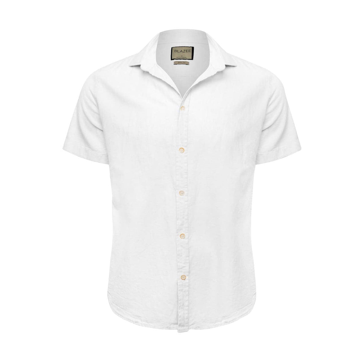 Camisa de Linho Manga Curta - Ocean