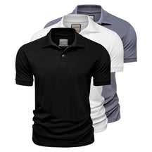 Kit 3 Polos Piquet Algodão Pima